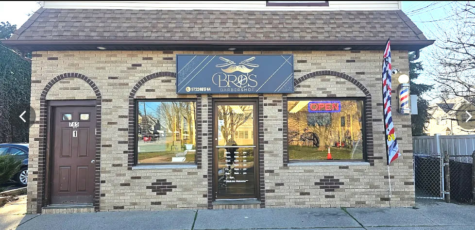 The Bro's Barbershop storefront on Van Houten Ave, Clifton, NJ